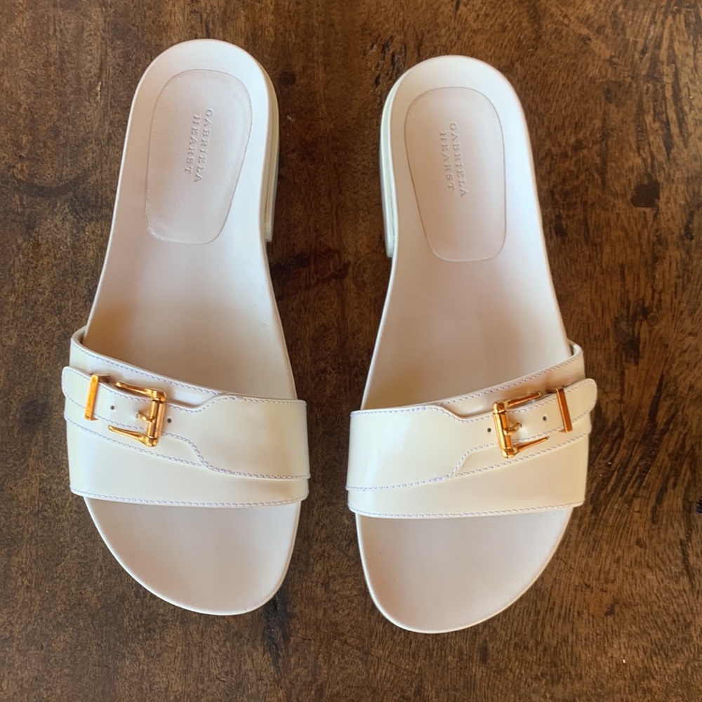 Gabriela Hearst white sandals. Brand new.